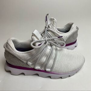 Sorel Kinetic Lace Sneaker White 8 EUC